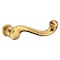 Baldwin Lever Lifetime Satin Brass Door Levers Lifetime Satin Brass 5104 5104.044.MR - alternate 1